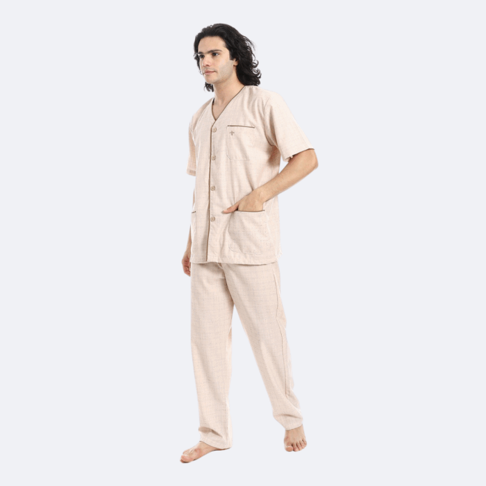 ⁦بجامة رجالي 2263 لينن⁩ - الصورة ⁦3⁩