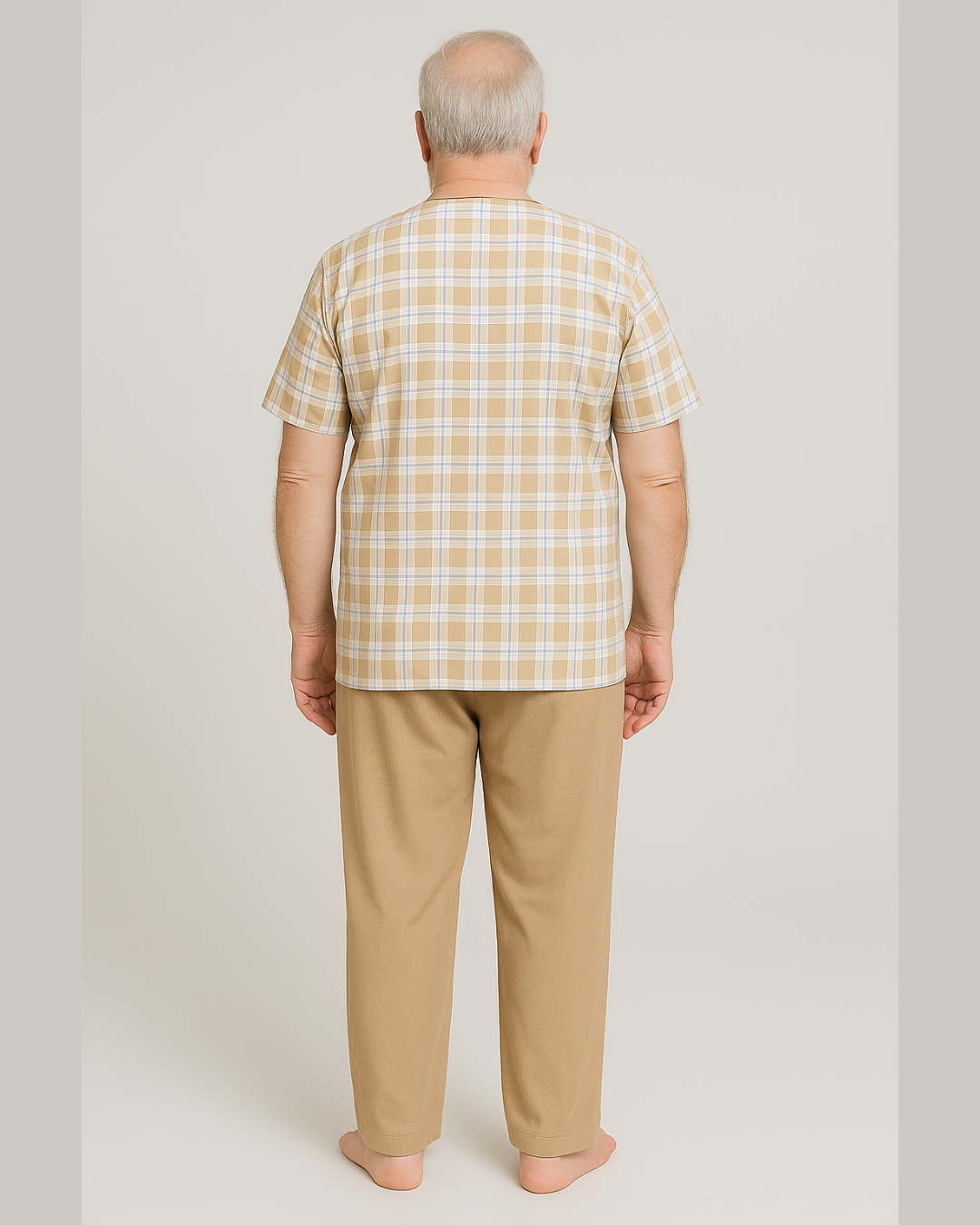 بجامة كلاسك لون بيج MODEL295 - الصورة 5