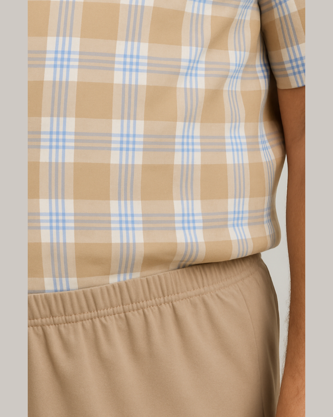 بجامة كلاسك لون بيج MODEL295 - الصورة 2