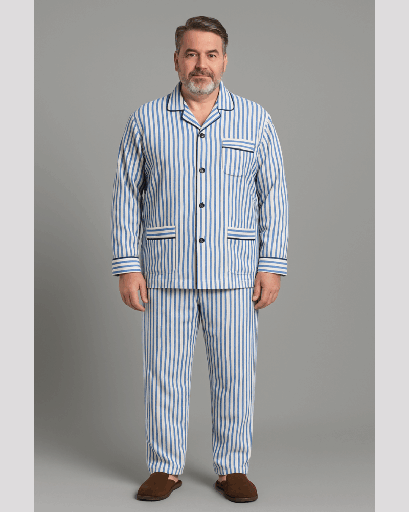 بجامة بيت شتائية كلاسيك بازة MODEL:5700 مقلم