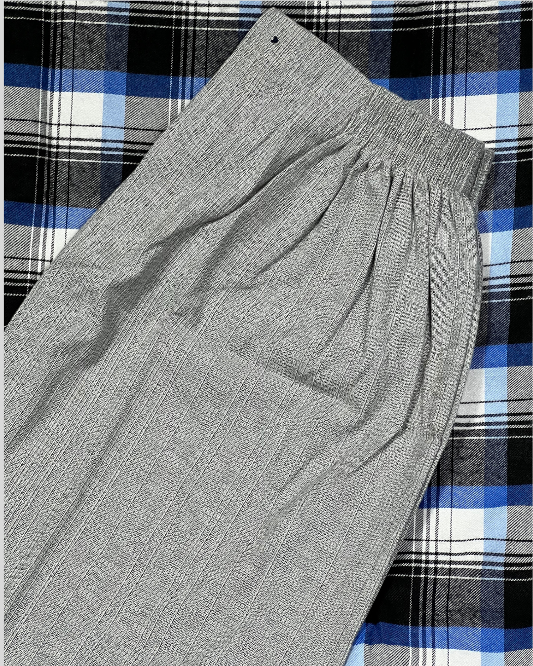 بجامة بيت شتائية كلاسيك فلانيل جكار الفاخرة MODEL:4545 - الصورة 6