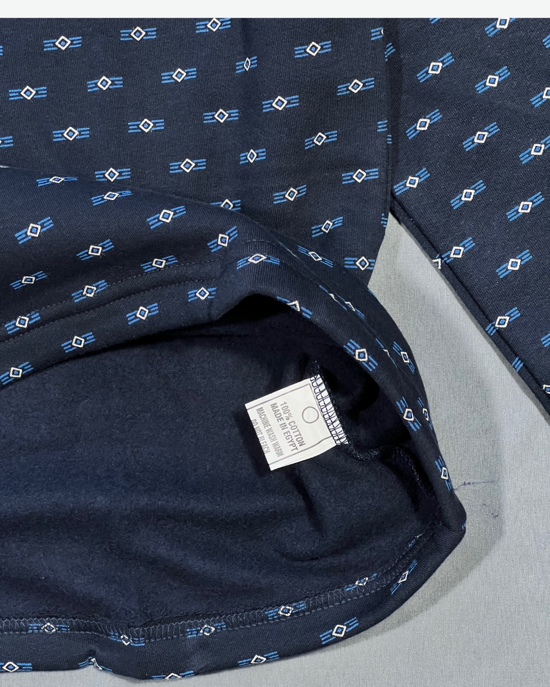 بجامة شتائية سميكة مع بطانة داخلية لون نيلي MODEL:510 - الصورة 5