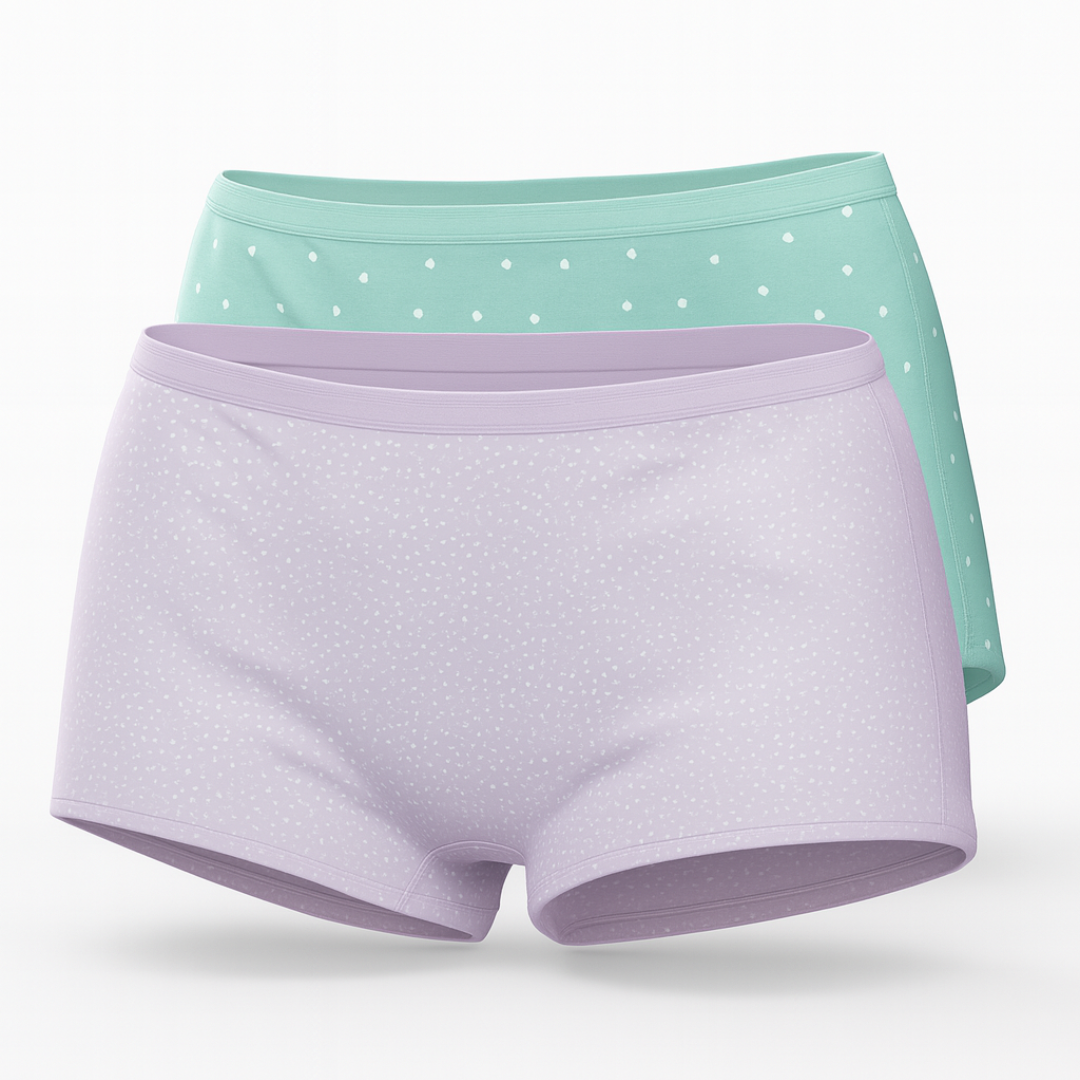 اندر شورت نسائي باكيت قطعتين ملون 477/2PICE