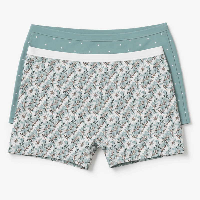 اندر شورت نسائي باكيت قطعتين ملون 477/2PICE