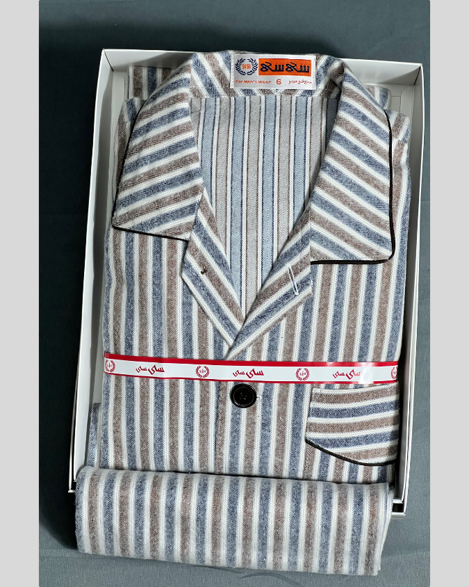 بجامة قطن بازة شتوي بجامة بيت رجالي ملابس نوم قطن