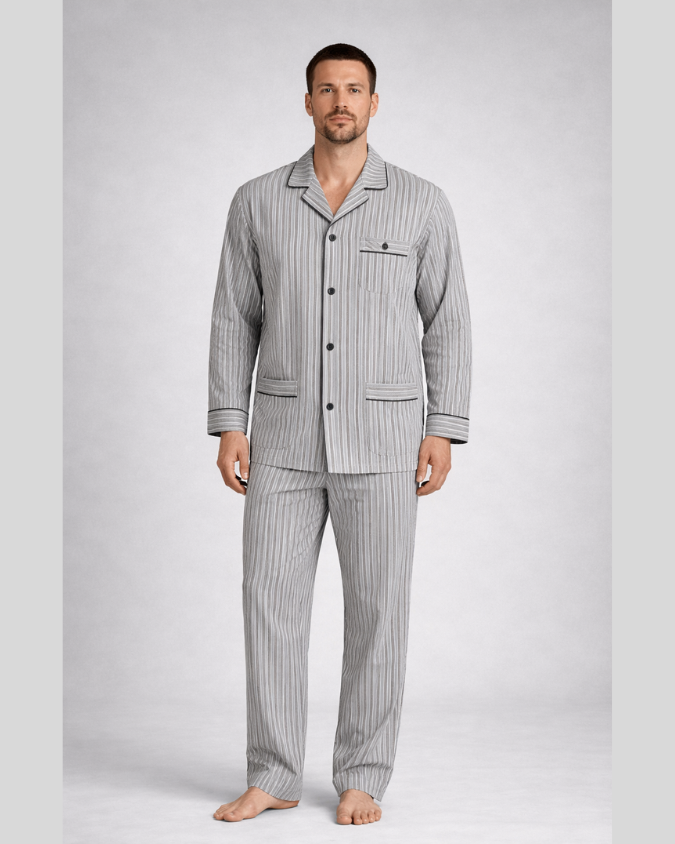 بجامة بيت رجالية بجامة بازة شتوي بجامة قطن