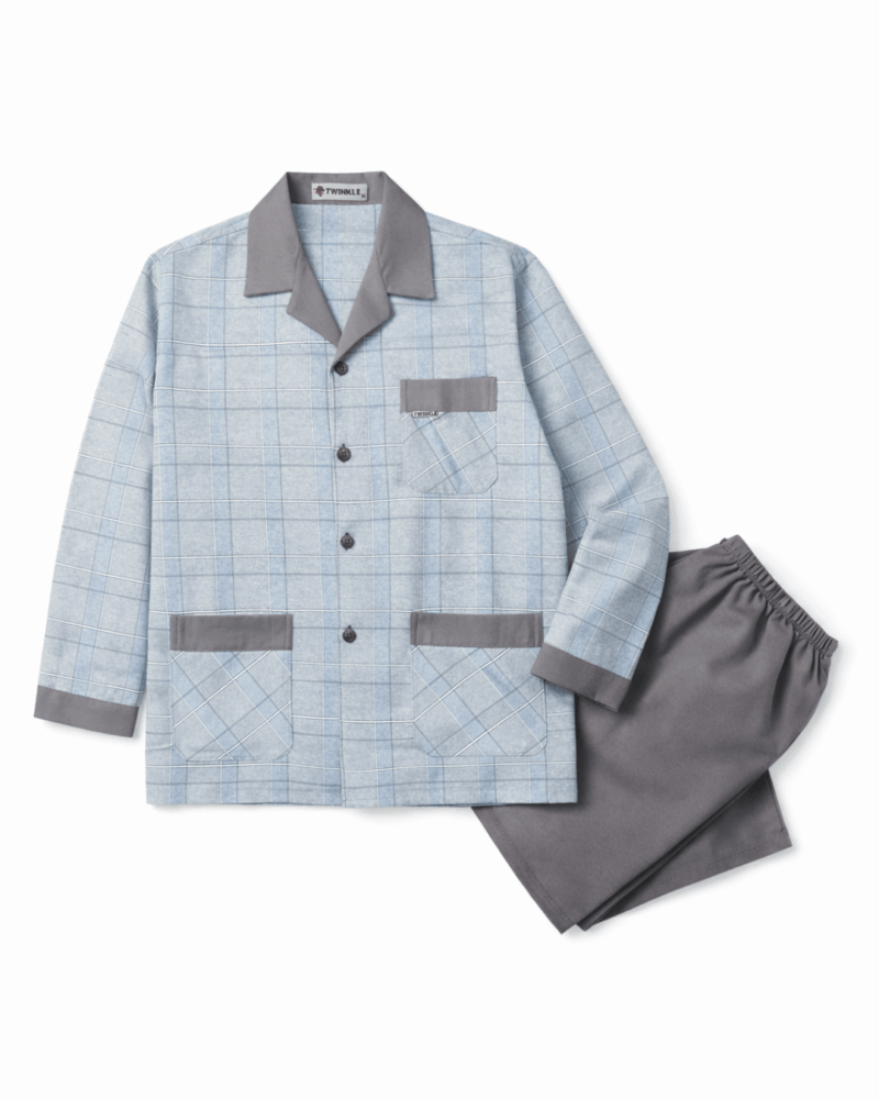 بجامة بازة شتوي قماش بازة بجامة قطن ناعم موديل كلاسيك