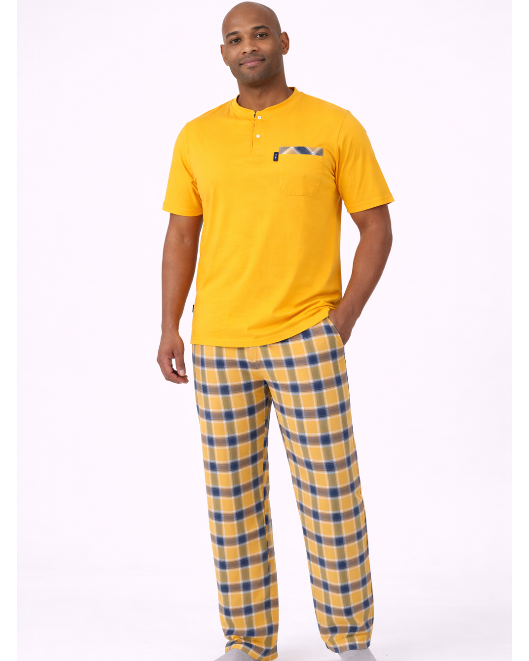 بجامة قطن صيفي رجالي بجامة رجالي