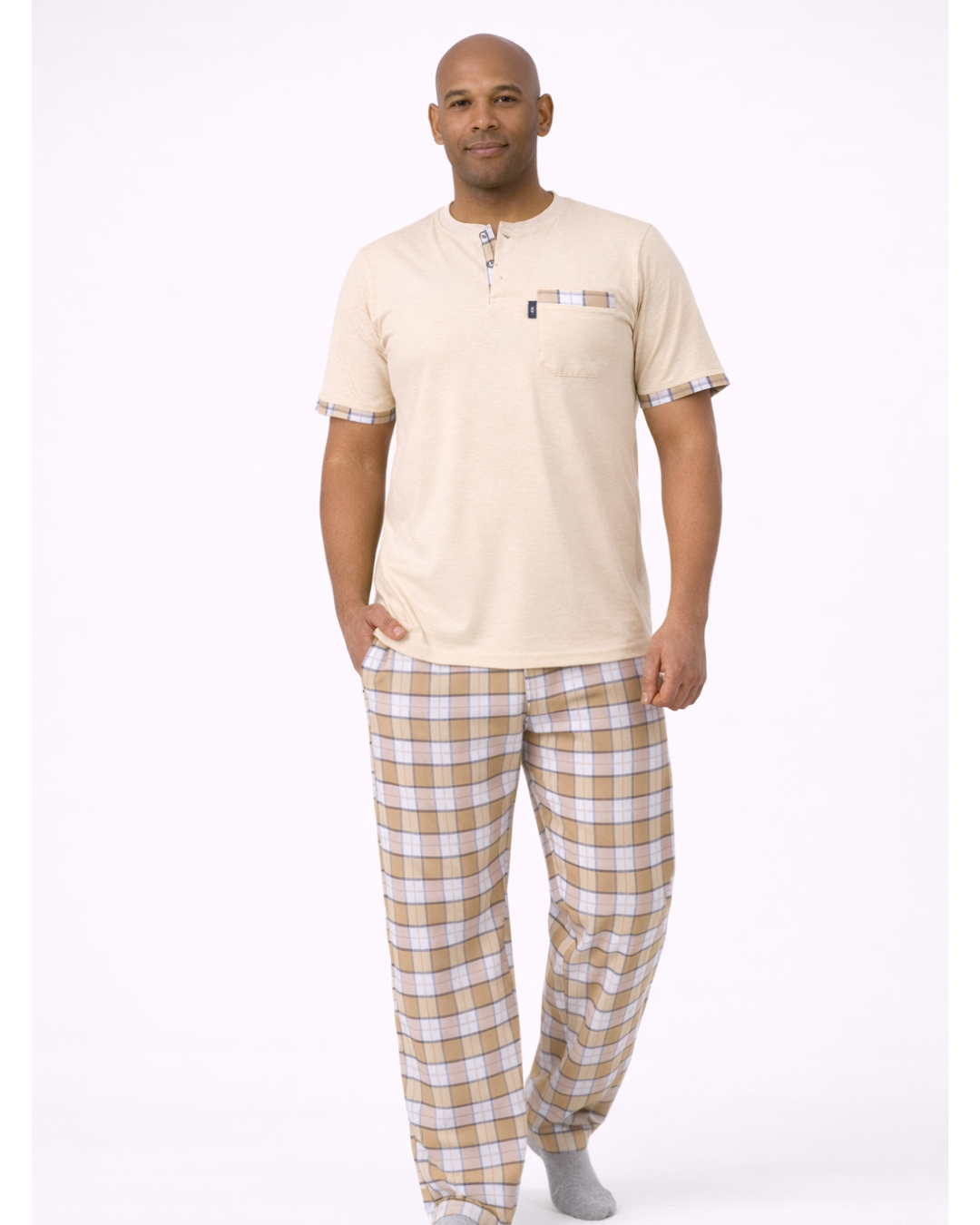 بجامة بيت رجالي بجامة نوم بجامة قطن